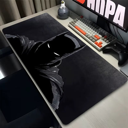 Anime Mouse Pad Gamer Computer Accessories Office Desk Mat B-Batman 900X400 Playmat Gaming Office Deskmat Mousepad Large Carpet