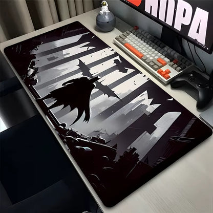 Anime Mouse Pad Gamer Computer Accessories Office Desk Mat B-Batman 900X400 Playmat Gaming Office Deskmat Mousepad Large Carpet