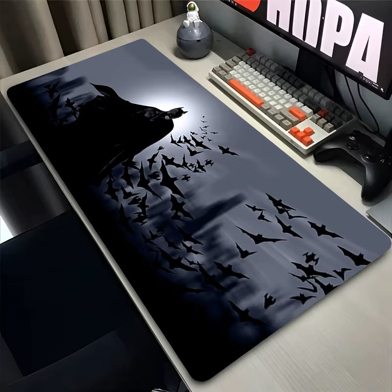 Anime Mouse Pad Gamer Computer Accessories Office Desk Mat B-Batman 900X400 Playmat Gaming Office Deskmat Mousepad Large Carpet