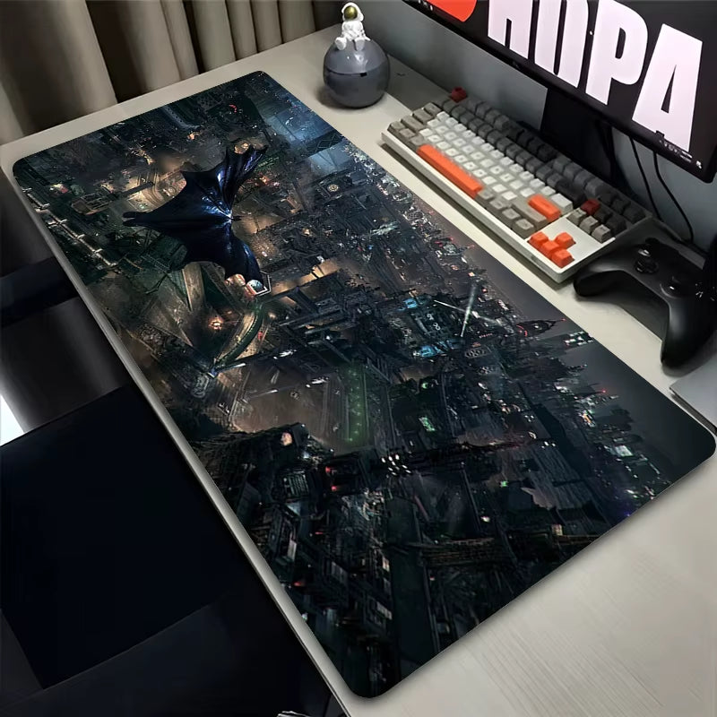 Anime Mouse Pad Gamer Computer Accessories Office Desk Mat B-Batman 900X400 Playmat Gaming Office Deskmat Mousepad Large Carpet